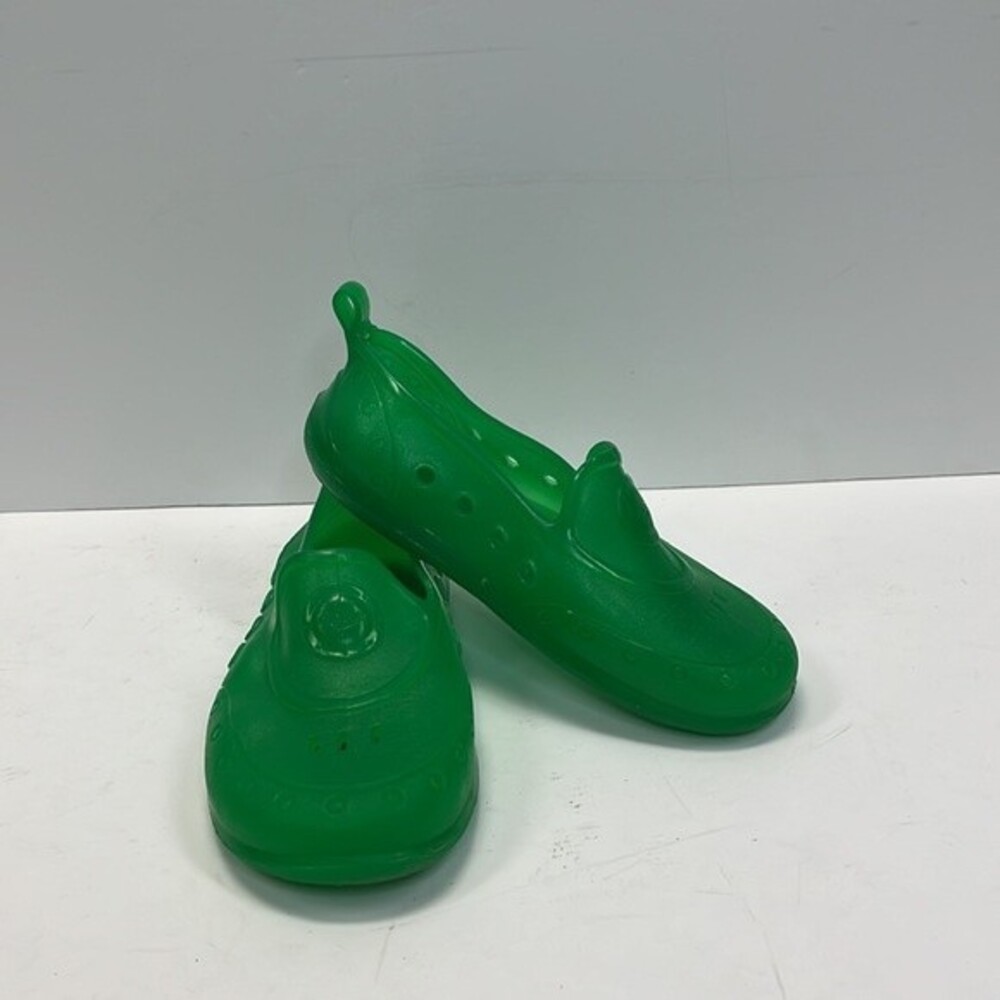 Speedo Green Jelly Boys Kids Size M 7-8 Water Shoes Slip On